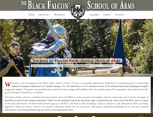 Tablet Screenshot of blackfalconschool.com
